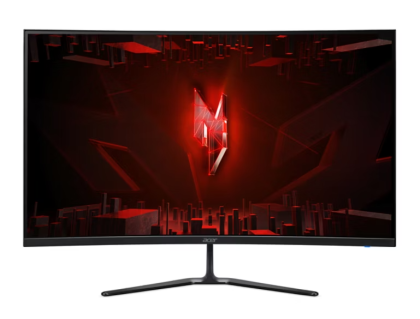 Монитор ACER Nitro ED320QU P0 (UM.JE0EE.013), 31.5" VA Curved 1500R, WQHD (2560x1440) 144Hz, 16:9, 1ms, 250 cd/m², 3000:1, AMD FreeSync, Speaker 2x2W, 2xHDMI, DP, Black