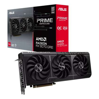 Видео карта ASUS Prime Radeon RX 9070 GRE OC Edition 12GB GDDR6, 192-bit, HDMI, 3xDP
