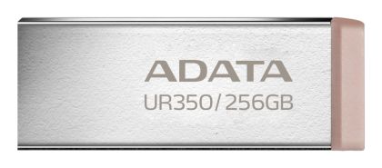USB памет 256GB ADATA UR350 (UR350-256G-RSR/BG), USB 3.2 (USB 5Gbps), Metal, Black / Brown   