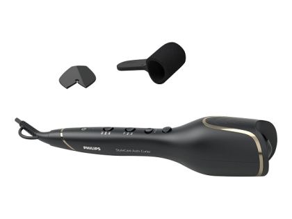 Автоматична маша PHILIPS  Prestige BHB876/00, 3 топлинни настройки и 3 настройки за време за различни типове коса, керамично покритие със съдържание на кератин