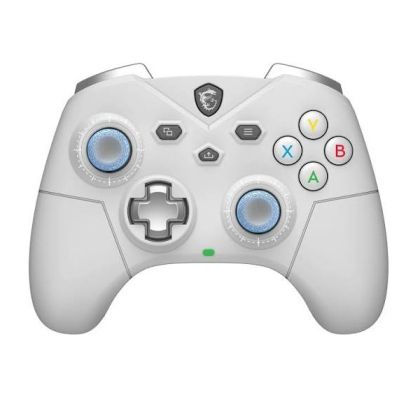 MSI Gaming Controller FORCE GC300 WIRELESS WHITE, Wireless, Bluetooth, 2-Level Hall Effect Triggers, Rear Buttons, Haptic Feedback, 600 mAh Battery, 3.5mm Audio Jack