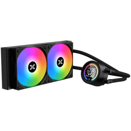 Xigmatek LK Pro 240 Digital (BK AIO,Digital LCD Pump & 240mm PWM Fan,Mini ARGB Controller,Intel & AMD & 20xx)
