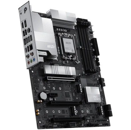 MSI PRO Z890-P WIFI6E, LGA 1851, Dual Channel DDR5 up to 9200(OC)MHz, 3x PCIe x16 slots, 4x M.2 slot, 4x USB 2.0, 2x USB 3.2 Gen 1, 1x USB 3.2 Gen 2, 1x USB 3.2 Gen 2 Type-C, 1x HDMI, 1x DP, 5Gbps LAN, WIFI6E, 7.1 Audio, 3Y