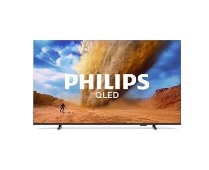 Телевизор Philips 55PUS7810/12, 55" 4K UHD QLED, 3840x2160p, 60Hz, DVB-T/T2/T2-HD/C/S/S2, 60Hz, 3 sided Ambilight, Pixel Precise UHD, HDR+, 90% DCI, Titan OS, Dolby Atmos & DTS:X, 3*HDMI, 2*USB, VRR, 802.11ac, BT 5.2, Philips EasyLink 2.0, 20W RMS, Black