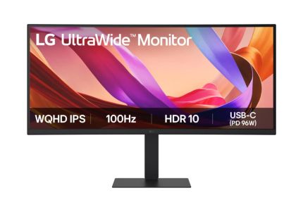 Монитор LG 34U650A-B UltraWide, 34" IPS Curved 3800R, WQHD (3440x1440) 100Hz, 21:9, 5ms, 1000:1, 300cd/m2, Dynamic Action Sync, Speaker 2x7W, HDMI, DisplayPort, USB-C, Black
