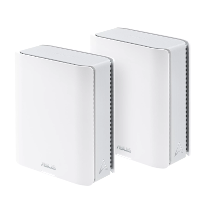 Меш система Asus Mesh WiFi system, ZenWiFi BT8 2PK, BE14000, Tri-Band, up to 540m2, Tri-Core 1.8GHz CPU, 128MB/1GB Flash/RAM, 2.5G dual-port, Smart Home Master SSIDs, AiProtection Pro, Adaptive QoS, VPN server/client, IPTV, OFDMA, AiMesh,White