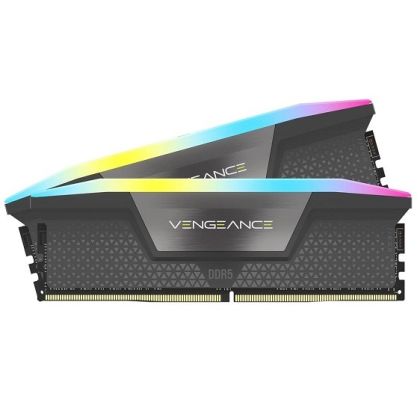 Памет CORSAIR 32GB DDR5 6000MHz (2x16GB) VENGEANCE RGB DDR5 AMD EXPO & Intel XMP Grey