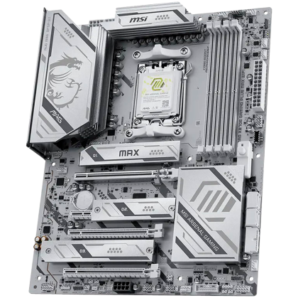 MSI X870E GAMING PLUS MAX WIFI, ATX, Socket AM5, 4x DDR5 Dual Channel DDR5 up to 8200(OC)MHz, 3x PCIe x16 slot, 3x M.2 slot, 4x USB 2.0, 2x USB 5Gbps, 2x USB 10Gbps, 1x 20Gbps Type-C, 1x 40Gbps Type-C, HDMI, 7.1 HD Audio, 5G LAN, WiFI 7, BT, 3Y