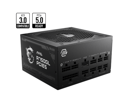 Захранване MSI MAG A750GL PCIE5, 750W, 80 PLUS Gold, Full modular