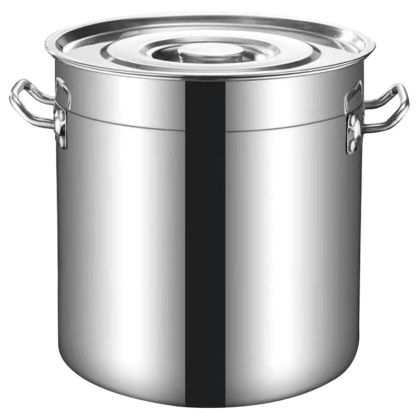 Казан с капак Rosberg R51211C40, 50 л, 40х40 см, Инокс