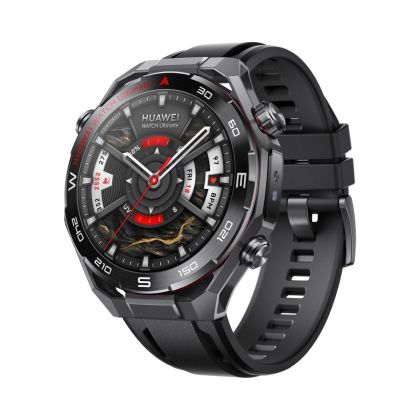 Комплект Часовник Huawei Watch Ultimate 2 March-B19 Black + Безжични слушалки Huawei FreeBuds 7i Conch-T010 White