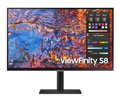 Монитор Samsung 27B800, 27" IPS LED, 60 Hz, 5 ms GTG, 3840x2160, 300 cd/m2, Flicker Free, PBP, PIP, USB-C 90W, 3xUSB 3.0, Display Port 1.4, 2xHDMI 2.2, Black + Logitech MK250 - Graphite - USINTL