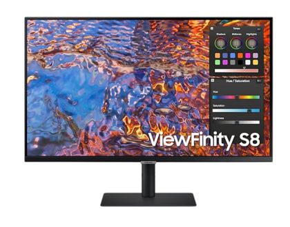 Монитор Samsung 32B800 32" IPS LED, 60 Hz, 5 ms GTG, 3840x2160, 300 cd/m2, Flicker Free, PBP, PIP, USB-C 90W, 3xUSB 3.0, Display Port 1.4, 2xHDMI 2.2, Black + Logitech MK250 - Graphite - USINTL