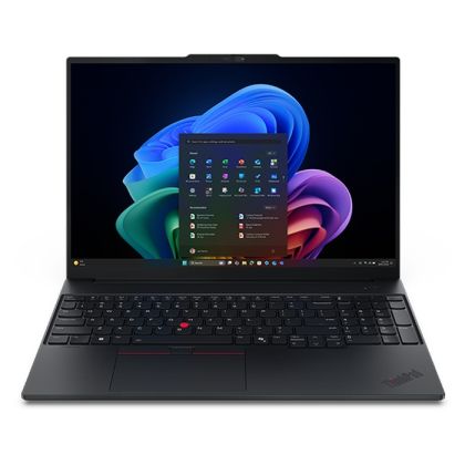 Лаптоп Lenovo ThinkPad E16 G4, Intel Core Ultra 7 355 (up to 3.50GHz, 12MB), 16" WUXGA, 32GB, 1TB SSD, Intel Graphics, BT 5.4,Wi-Fi 7 2x2 BE, Wired Ethernet, FPR, 1080PFHD Hybrid, 4 Cell, 65W, DOS, 3YR Onsite
