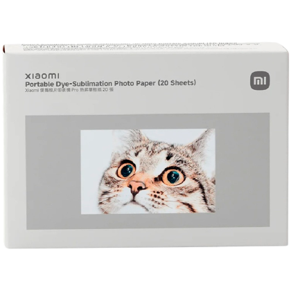 Xiaomi Portable Dye-Sublimation Photo Paper (20 Sheets)