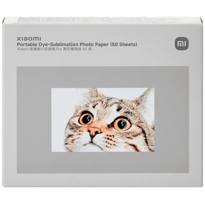 Xiaomi Portable Dye-Sublimation Photo Paper (50 Sheets)