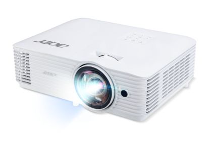 Мултимедиен проектор Acer Projector S1387n, DLP, Short Throw 0.5, WXGA (1280x800), 4000 ANSI Lumens, 20 000:1, 1x, HDMI 1.4x2, DC Out (5V/1A, USB-A), Component Video (D-sub), RCA, RJ45, RS232, Audio in/out, Speaker 16W, 3.1 kg, 3Y, White
