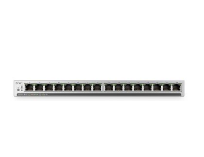 Комутатор ZyXEL GS1100-16EPS Slimline Unmanaged + PoE+ 135W 16 port Gigabit  Unmanaged + Switch