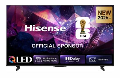 Телевизор Hisense 65" E7S Pro, 4K Ultra HD 3840x2160, QLED, Quantum Dot, 144Hz, HDR 10+ adaptive, HLG, Dolby Vision, DTS Virtual X, Smart TV, WiFi 5GHz, WiFi Direct, BT, Anyview Cast, 4xHDMI, 2xUSB, LAN, CI+, DVB-T2/C/S2, Black