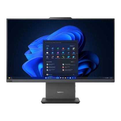 Настолен компютър - всичко в едно Lenovo ThinkCentre neo 50a 24 G6 AIO Intel Core Ultra 7 256V, 8C (up to 4.8GHz, 12MB), 16GB LPDDR5X-8533, 512GB SSD, 23.8" FHD (1920x1080) IPS AG, Integrated Intel Arc Graphics, 5MP, WLAN, BT, KB, Mouse, Luna Grey, Monito