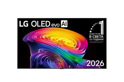 Телевизор LG OLED77C61LA, 77" OLED evo, 4K (3840 x 2160), DVB-C/T2/S2, Alpha 11 AI 4K Gen3, 120Hz Native (VRR 165Hz), ThinQ AI, HDR10, NVIDIA G-SYNC, AMD FreeSync, Dolby Vision, Dolby Atmos, AI Agent, Wi-Fi 6E, Bluetooth, eARC (HDMI 2), USB, Airplay 2, CI