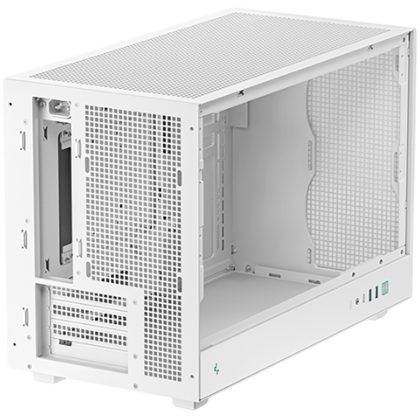 DeepCool CH260 WH, Mini Tower, Mini-ITX/Micro-ATX, 2xUSB3.0, 1xType-C Gen 2, 1xAudio, Mesh Panel, White, 2Y, R-CH260-WHNGM0-G-1