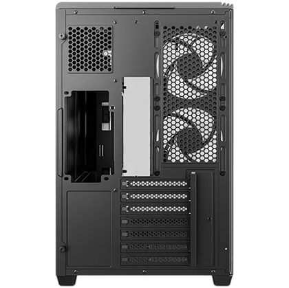 DeepCool CG590U 5F, Mid Tower, Mini-ITX/Micro-ATX/ATX, Rear Connector support, 2xUSB3.0, 1xType-C Gen 2, 1xAudio, 3x120mm ARGB Reverse Fan, 2x120mm ARGB Fans, Tempered Curved Glass, Mesh Panel, Black, 2Y, R-CG590U-BKAGA5-G