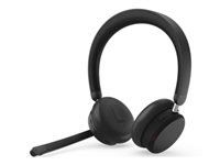 LENOVO 6550 Headset on-ear Bluetooth wireless active noise cancelling USB-C black Certified for Microsoft Teams