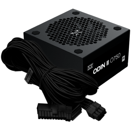 Xigmatek Odin II 750W (Black, AC 230V, DF APFC, Black Cable, 80PLUS, 120mm Fan, EU Power Cord, Color Box)