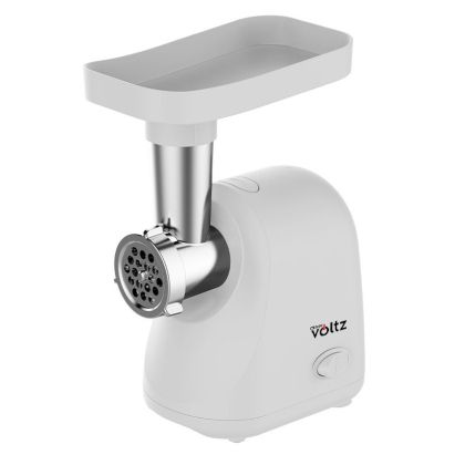 Месомелачка Oliver Voltz OV51991G, 800W, Обратен ход, Приставка за домати, Приставки 5 и 7 мм, Неръждаема стомана, Бял