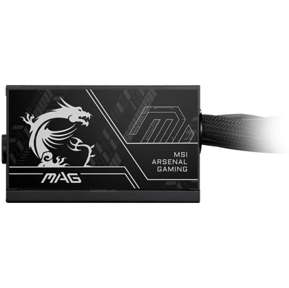 MSI MAG A750BN PCIE5 II, 750W, 80 Plus Bronze, 120mm Low Noise Fan, Protections: OVP/OCP/SCP/OPP/UVP, Dimensions: 140mmx150mmx86mm, 5Y Warranty