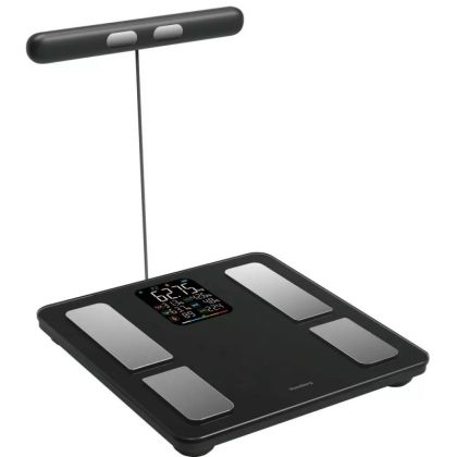 Кантар - анализатор Klausberg KB 7856, До 180 кг, Bluetooth, Android/iOS, LCD дисплей, 14 телесни стойности, Черен