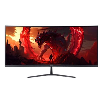 Монитор ACER Nitro ED340CURJ0bmiipx (UM.CE0EE.014), 34" VA Curved 1500R, UWQHD (3440x1440) 120Hz, 21:9, 1ms, 250 cd/m², 3500:1, AMD FreeSync Premium, Speaker 2x2W, 2xHDMI, DP, Black