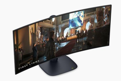 Монитор, Dell Alienware AW3426DW, 34" QD-OLED 21:9, UW-QHD 3440x1440, AR, 99% DCI-P3, NVIDIA G-SYNC Compatible + AMD FreeSync, 280Hz, 0.03 ms GTG, 1,500,000:1, 300 cd/m2, HDR, VRR, HDMI, DP, USB Hub, Height Adjustable, Pivot, Swivel, Tilt, Black