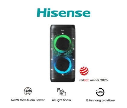 Аудио система HISENSE Party Thunder HP500, 620W, BT, 18h play, Black