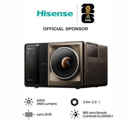 Мултимедиен проектор Hisense XR10 Laser Projector, 4K Ultra HD 3840x2160, 6000:1, 6000 lum, 60 Hz, 16:9, Throw ratio 0.84-2.0: 1, VIDAA U9,3 x HDMI, HDR, HDR 10, HDR 10+, DTS Virtual X, 2x8W+15W, Black