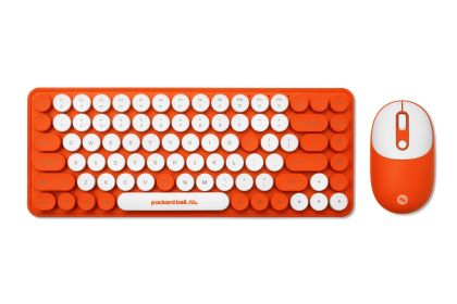 Комплект PackardBell The Dot Combo, PBA 600, BT Keyboard and mouse, Ergonomic Slim Design, Quiet Keys, US layout, Orange