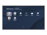 VIEWSONIC ViewBoard LED large format display 75inch 3840x2160 500 nits Android 14 24/7 USB-C 4/32GB 2x10W speakers landscape