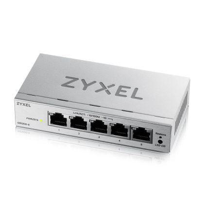 Комутатор ZyXEL GS1200-5 v3, 5 Port Gigabit webmanaged Desktop Switch