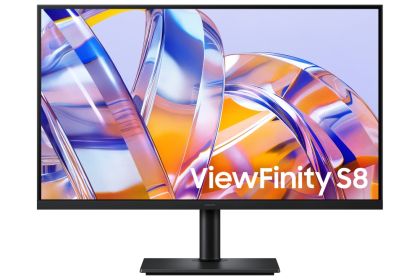 Монитор SAMSUNG ViewFinity S8 S80UH (LS32H800UAUXEN), 32" VA, 4K UHD (3840 x 2160) 60Hz, 16:9, 5ms, 350 cd/m2, 3000:1, HDMI, DP, USB-C, 3xUSB 3.2 Gen1, LAN port, Black