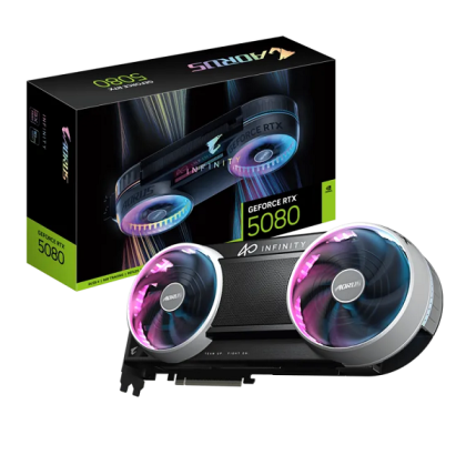 Видео карта GIGABYTE AORUS GeForce RTX 5080 INFINITY 16G, 16GB GDDR7, 256 bit, HDMI, 3xDP