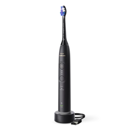 Ел. четка за зъби PHILIPS HX7401/11 Sonicare Series 6100, 2 режима за четкане, 3 степени на интензивност, Визуален сензор за натиск, Черен