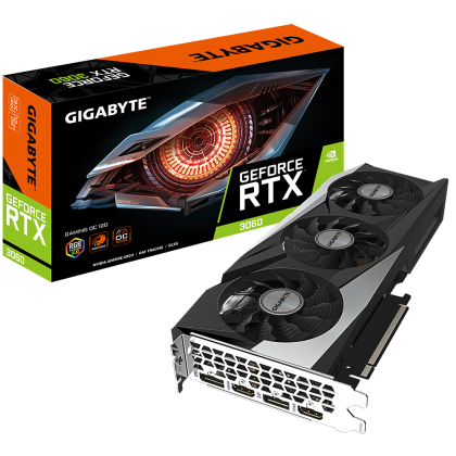 Видео карта GIGABYTE GeForce RTX 3060 GAMING OC 12G, 12GB GDDR6, 192 bit, 2xHDMI, 2xDP
