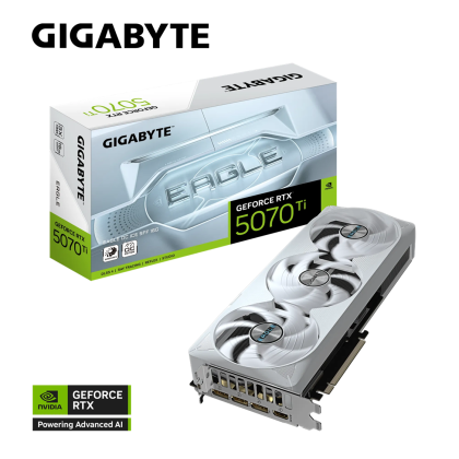 Видео карта GIGABYTE GeForce RTX 5070 Ti EAGLE OC ICE SFF 16G, 16GB GDDR7, 256 bit, HDMI, 3xDP
