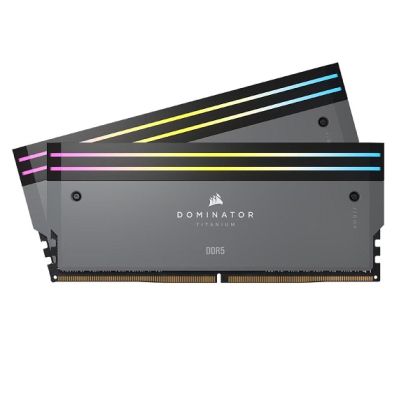 Памет CORSAIR 64GB DDR5 6000MHz (2 x 32GB) DOMINATOR TITANIUM RGB - Grey