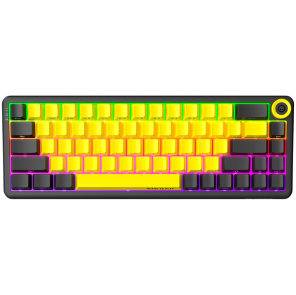 LORGAR Gaming Keyboard KBA41M Advanced Wired 65% Yellow EN