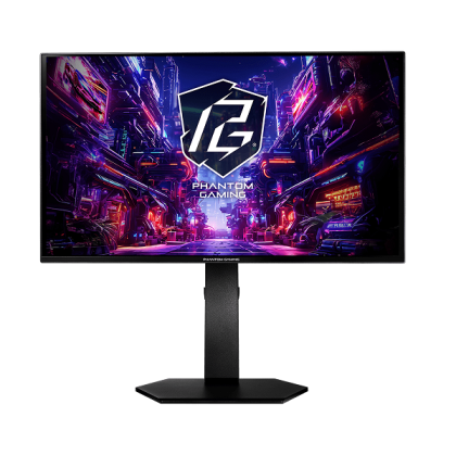 Asrock Gaming Monitor, 27" QHD(2560x1440) QD-Oled, 240 Hz, 1.5 miln:1, 16:9, 178/178, 0.03ms, AMD FreeSync, Pivot, Height, Swivel, Tilt, VESA, 2x HDMI 2.1, 2x DP 1.4, 1x Audio Jack (3.5mm), 3Y
