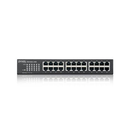 Комутатор Zyxel GS1100-24Ev4  Unmanaged + 24 port Gigabit Unmanaged Switch v4