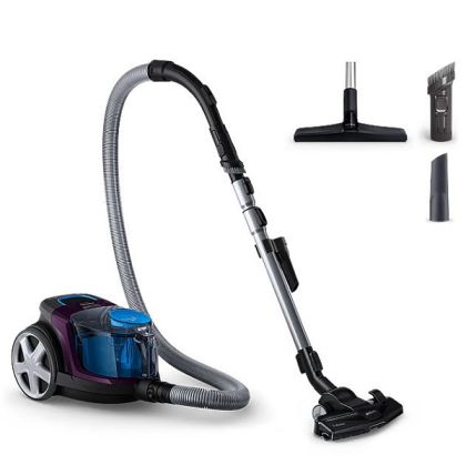 Прахосмукачка без торба PHILIPS FC9333/09 PowerPro Compact, 900W, PowerCyclone 5, Филтър Allergy H13, Лилав