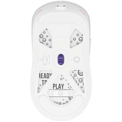 LORGAR Gaming Mouse MSA10WR Advanced Wireless PixArt 3311 White